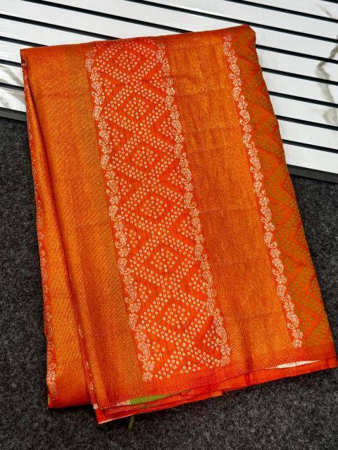 Akshara bandhej Silk saree wholesale in Gujarat